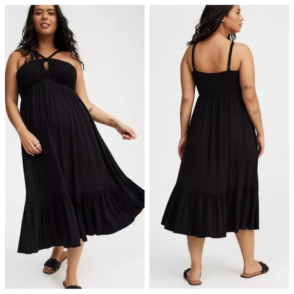 NWT Torrid Super Soft Halter Midi Dress - Sold Out!
